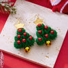 Christmas Red Zircon Crystal Bow Stud Earrings For Women Heart Shape Bowknot Christmas Earring Year Festival Jewelry - Image 18