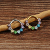 Titanium CZ Cartilage Hoop Earring 16G Septum Hoop Nose Ring Tragus Helix Daith Hinged Clicker Piercing - Image 4