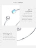 MODIAN Crystal Pearl Bracelets 925 Sterling Silver Adjustable Oval Moonstone Bangle Bracelets For Women Fine Jewelry Gift