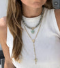 European and American Spotted Stone Bead Necklace, Titanium Steel Accessory Pendant, Collarbone Chain - Image 2