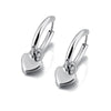 Stainless Steel Love Heart Hoop Earrings For Women Gold Plated Wedding Party Jewelry - Image 2