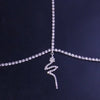 Shine Sexy Body Jewelry Rhinestone Pendant Snake Leg Chain for Women Crystal Thigh Chains Body Jewelry Leg accessories Gift