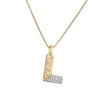 Gold/Silver Color Mixed 26 Letters Pendant Necklaces For Women Men Shiny CZ Zircon Inlay Party Jewelry Gift - Image 13
