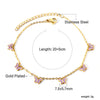 Blue Stone Anklets for Women Bracelet on Leg Stainless Steel Women's Chain Anklets Wedding Party Jewelry - Image 35