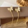 Drop Ear Line Long Hanging Earrings for Women Rose Gold Color Zircon Crystal Piercing Threader Earing Ear Accessories Jewelry - Image 8