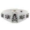 Punk Bracelet for Men Women Goth Black Leather Wristband with Metal Skull Spike Studded Rivets Cuff Bangle Adjustable - Image 13