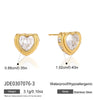 Ball Pendant Earrings Stainless Steel Gold Plated Jewelry Gift Ring Hoop Earrings For Women - Image 16
