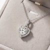 Silver Necklace Pendant Heart for Women Shining Wedding Jewelry Engagement Party Gifts - Image 5
