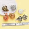 Retro Hollow Without Ball Harmony Ball Chime Bola Necklace Pendant For Pregnancy Copper Gold Plated Wishing Ball - Image 3