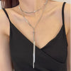 316L Stainless Steel Jewelry 134cm Pull Adjusting Charm Flat Snake Chain Choker Necklaces Pendants For Women - Image 13