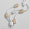 Two Tone Geometric Square Beads Chain Bracelets for Women Multilayer Silver Color Link Bangle Bracelet Charm Jewelry - Image 5