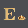 Copper material 18mm height A-Z 26 capital letter brooch men's suit coat collar needle accessories - Image 22