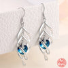 Silver Crystal Long Dangle Earrings For Women Wedding Accessories Party Jewelry Gifts - Image 5