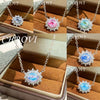 Flashing Silver Necklace Light Collarbone Chain Necklace for Women - Image 1