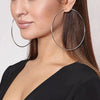 Large Thin Hoop Earrings in Stainless Steel 30mm to 100mm - Image 17