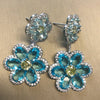 Bilincolor Summer Pink and Yellow Flower Drop Earring for Women - Image 6