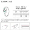 Ring Silver Snake Shape Zircon Ring For Women Girls Jewelry Birthday Anniversary Gifts - Image 5