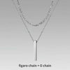 Mens Vertical Bar Necklaces,Stacking Stainless Steel Geometric Pendant with Wheat Rope Cuban Chain,Male Jewelry Gift - Image 19