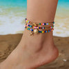 Bohemia Shell Anklet For Women Colorful Rice Beads Handmade Braided Rope Bracelet On Leg Beach Barefoot Sandal Leg Chain Jewelry - Image 13
