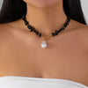Vintage Imitation Pearl Choker Necklace for Women Glass Stone Irregular Bohemian Ethnic Style Charming Party Jewelry Gift - Image 5