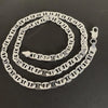 Silver Necklace 6MM Side Z-Shaped Necklace, Bracelet Men's And Women's Jewelry Gift 45-60CM - Image 5