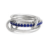 Multi-layer Stackable Finger Rings Shiny Cubic Zirconia Link Ring Gold Plated Stainless Steel Jewelry Accessory - Image 10