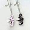 Handmade Ancient Musical Note Girl Necklace Y2K Millennium Sweet Cool Sweater Chain One-Winged Angel Subculture Choker - Image 1