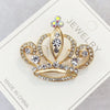 Metal Alloy Zircon Crown Brooch Lapel Suit Shirt Collar Pins Rhinestones Royal Pearl Brooches for Women Accessories Jew - Image 15