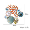 Enamel Starfish Brooches for Women Unisex Pearl Shell Sea Plant Pins Banquet Party Backpack Gifts Jewelry Accessories - Image 8