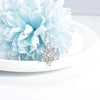 Women's Silver Plated Blue Crystals Snowflake Pendant Necklace Collarbone Chain For Christmas For Winter Jewelry - Image 6