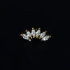 1PC Curved Cz Cartilage Stud Moon Leaf Helix Rook Conch Screw Back Earring Stainless Steel Ear Piercing Jewelry - Image 40