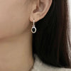 Black Ball Stud Earrings with Gold-Tone or Silver-Tone Settings - Image 5