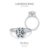 Modian Clear 3ct CZ Stone Ring Classic Real 925 Sterling Silver Crown Rings for Women Wedding Engagement Statement Fine Jewelry