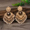 Retro Bohemian ethnic style earrings, exaggerated temperament, hollowed out love earrings, long bell, Indian accessories - Image 2