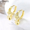 Silver Needle Gold-color Hoop Earrings for Women Shell Pendants Earrings Jewelry Gifts - Image 11