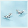 Silver Hip Hop Vintage Couples Creative Angel Wings Stud Earrings Women Punk CZ Studs Birthday Jewelry Gift - Image 18