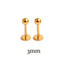 2PC Stainless Steel Flat Studs Lip Stud Earrings for Women Men Jewelry Ear Cuffs Flat Piercing Earring for Teens 16G - Image 21