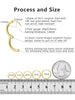 Five Pair Stainless Steel Huggie Hoop Earrings in Gold Tone - Image 5