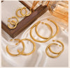 Chunky C-Shaped Hoop Earrings with Four Diameter Options - Image 11