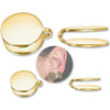 Stainless Steel Pressure Earrings Non-pierced Gold Color Keloid Pressure Earrings Black Color Creative Cartilage Ear Cuff - Image 4