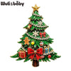 Bowknot Christmas Tree Brooches For Women Unisex 2-color Beautiful Winter Pine-tree Year Plants Party Brooch Pins - Image 2