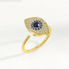 Rose Flower Rotating Ring For Women Spinner Fidgets Heart Charm Adjustable Open Rings Star Moon - Image 17