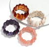 Vintage Acrylic Amber Elastic Geometric Bracelets Bangles for Women Stretchy Resin Big Cuff Bracelet Jewelry - Image 3