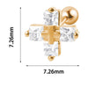 1PC 316L Steel Zircon Corss Cz Barbell Earrings Corss Helix Ear Cartilage Tragus Daith Piercing Body Jewelry 20G - Image 22
