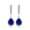 Silver Light Water Drop Classic Shining Water Drop Zircon Women's Earrings - Image 14