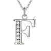 26 Letter Silver Necklace Pendant For Women Clavicle Chain Wedding Jewelry Party Gift - Image 25