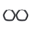 Glossy Stainless Steel Hoop Earrings For Women Men Hip Hop Steapunk Round Oval Heart Black Gold Silver Color Huggie Jewelry Gift - Image 18