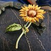 Multi-Style Floral Brooches, Enamel Rhinestone Flower Lapel Pins for Women - Image 14
