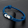 Locomotive Men Punk Rock Bicycle Chain Bracelet Adjustable Nautical Rope Bracelets Mountain Bike Magic Buckle Accessory - Image 1