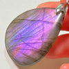Blue Labradorite Pendant Irregular Shape Bead Stone Orange Necklace for Men Women - Image 5